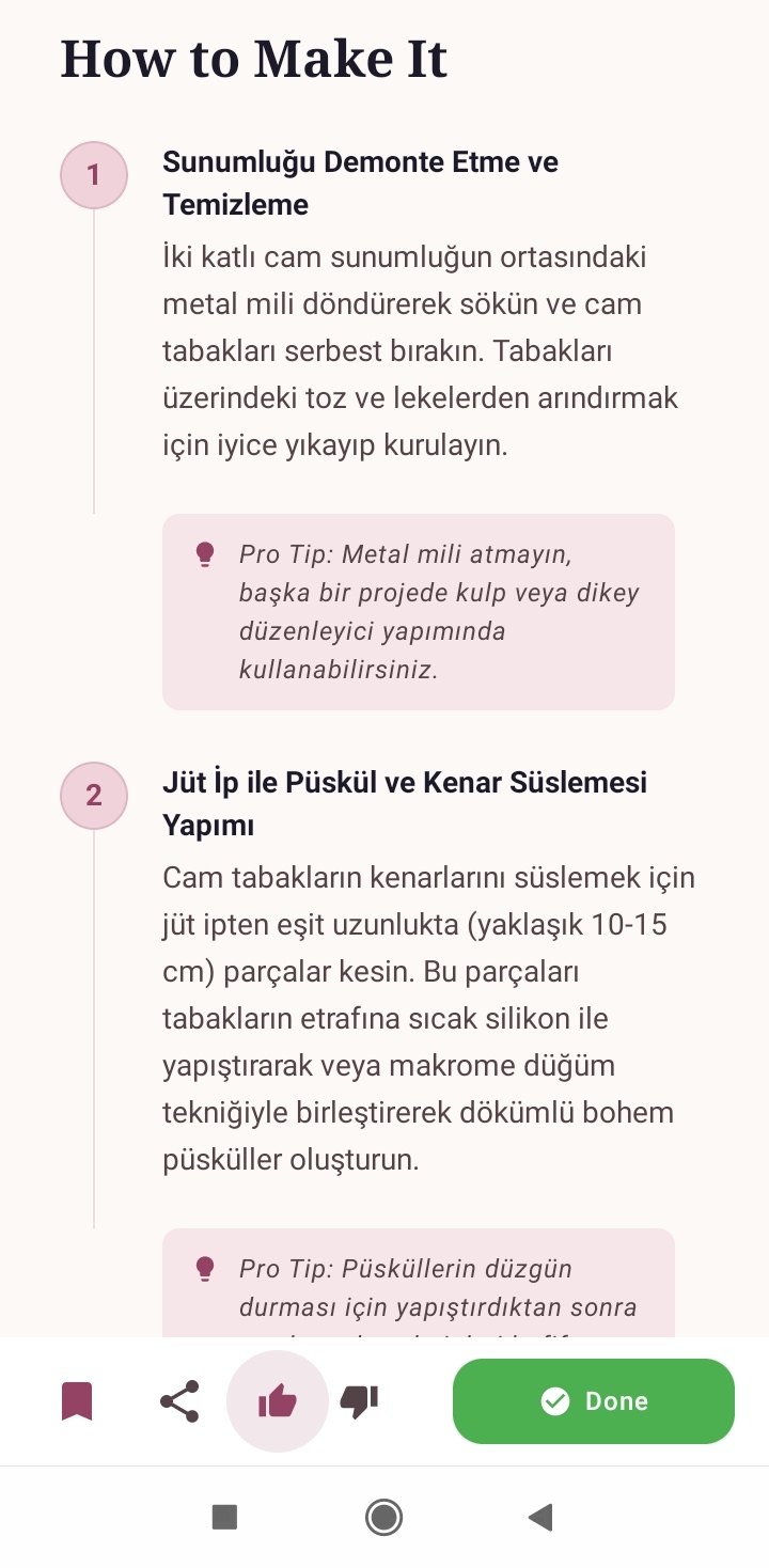 Crafty AI Steps — Adım adım DIY talimatları