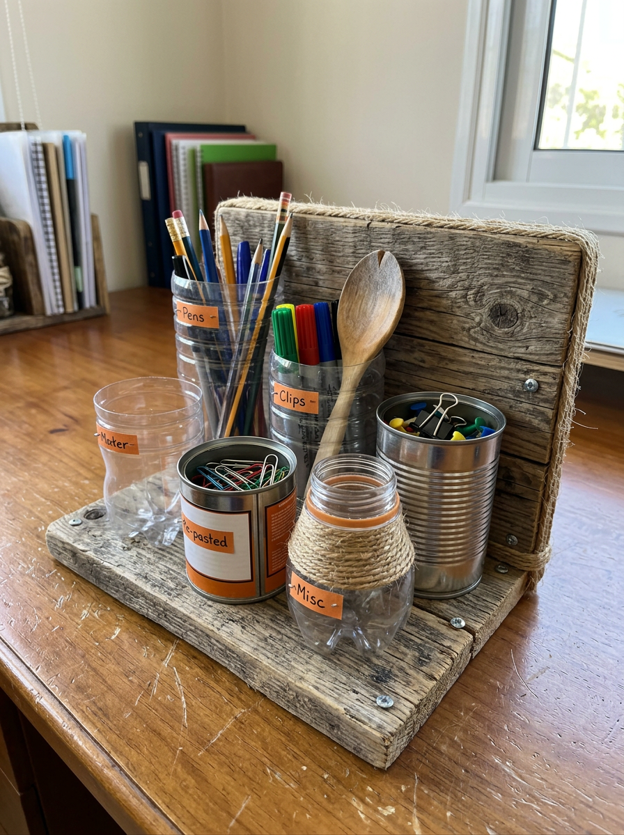 Desktop organizer after Crafty AI